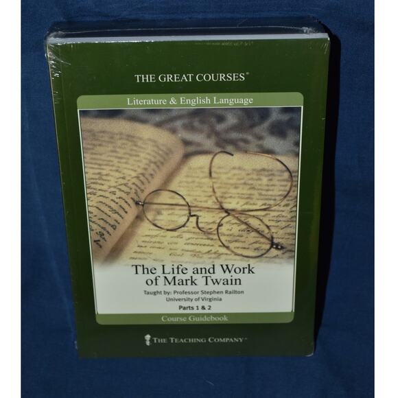 NEW The Great Courses: The Life and Work of Mark Twain Stephen Railton DVD/Book - Picture 1 of 5